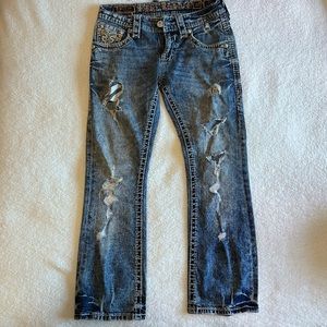 Rock Revival Slim Straight Distressed Mens 30 x 30 Jeans